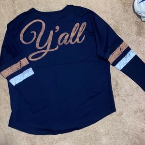 “Y’all” long sleeve shirt